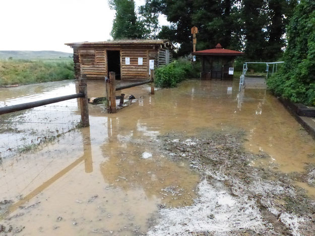 Muddy path. Photo by Dawn Ballou, Pinedale Online.