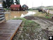 View from Bunkhouse. Photo by Dawn Ballou, Pinedale Online.