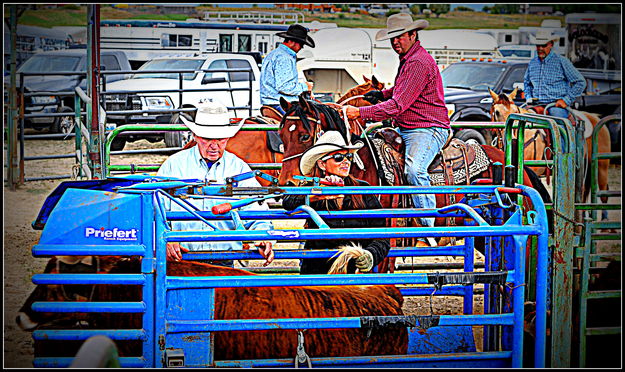 Bob, Terra, Clint. Photo by Terry Allen.