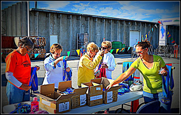 Preparing Medals. Photo by Terry Allen.