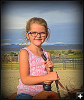 Little Girl on Horse. Photo by Terry Allen.