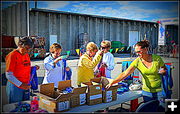 Preparing Medals. Photo by Terry Allen.