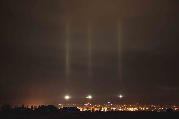 Light towers. Photo by Dave Bell.