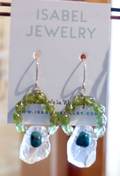 Earrings. Photo by Dawn Ballou, Pinedale Online.