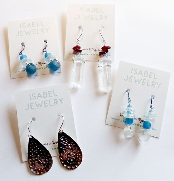 Earrings. Photo by Dawn Ballou, Pinedale Online.