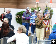 Auctioning it off. Photo by Dawn Ballou, Pinedale Online.