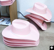 Pink Cowgirl hats. Photo by Dawn Ballou, Pinedale Online.