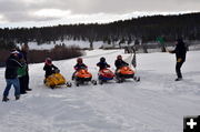 Kids Sno Cross Start. Photo by Terry Allen, Pinedale Online.