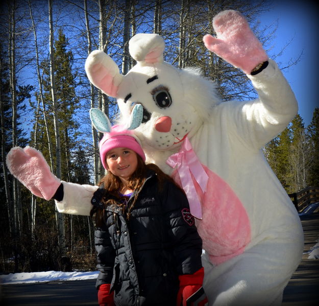 Stevie Jo and the Bunny. Photo by Terry Allen.