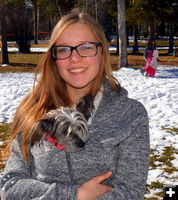 Marisa and Pebbles. Photo by Terry Allen.