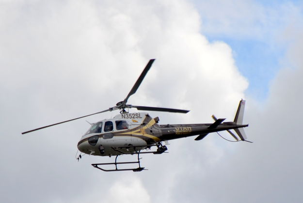 Utah DPS Heli Joins Search. Photo by Terry Allen, Pinedale Online!.