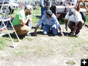 Staking unit. Photo by Dawn Ballou, Pinedale Online.