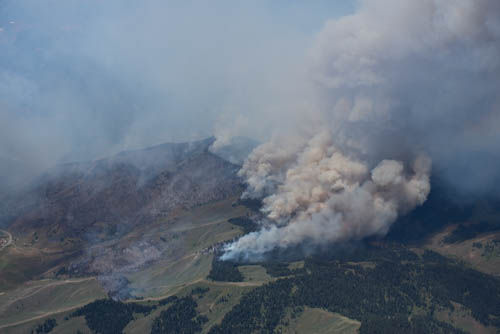 View from the air. Photo by Photo by Rita Donham, Wyoming Aero Photo..