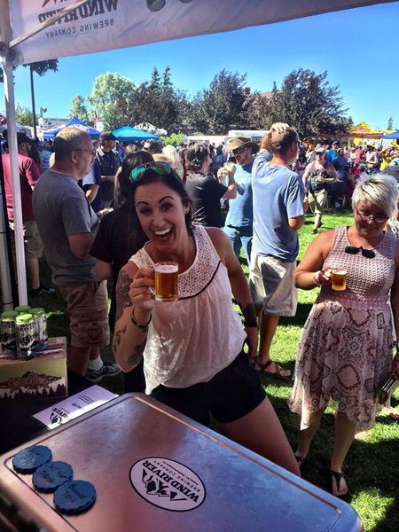 Enthusiastc Beer Fan. Photo by Terry Allen.