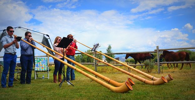 The Alpenhorns. Photo by Terry Allen.