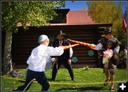 Sword Play. Photo by Terry Allen.