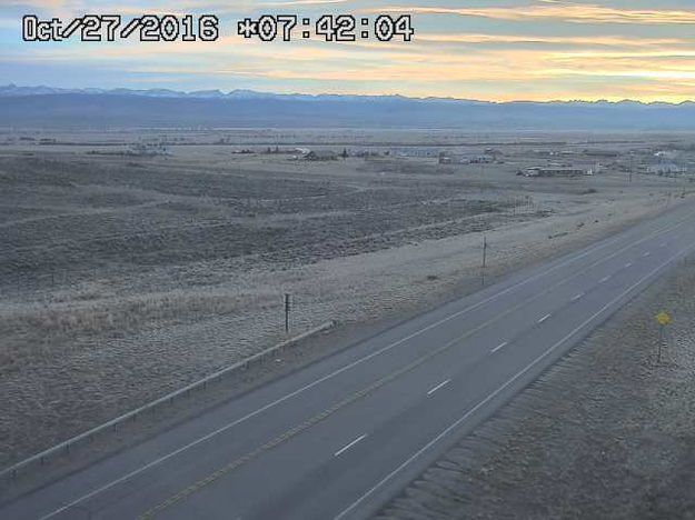 Oct. 27 sunrise. Photo by Trappers Point Wildlife Overpass Webcam.