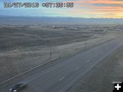 Oct. 27 sunrise. Photo by Trappers Point Wildlife Overpass Webcam.