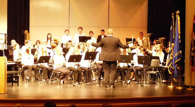 PHS Concert Band. Photo by Dawn Ballou, Pinedale Online.