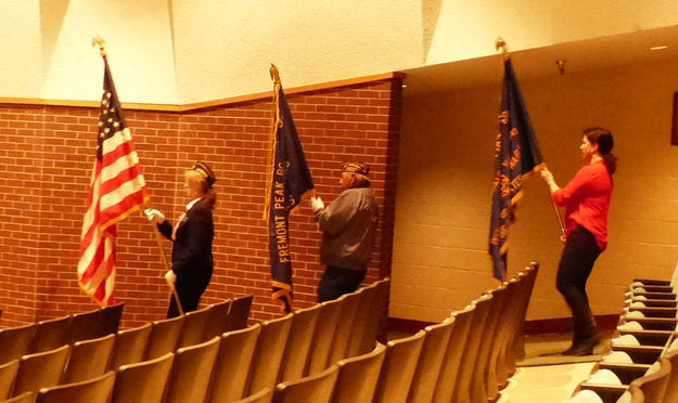 Color Guard. Photo by Dawn Ballou, Pinedale Online.