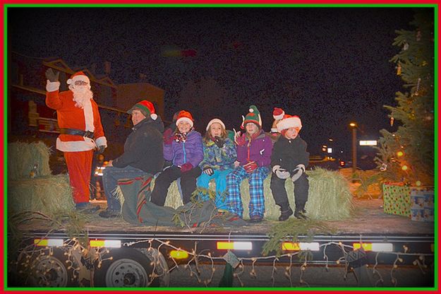 Santa and His Helpers. Photo by Terry Allen.