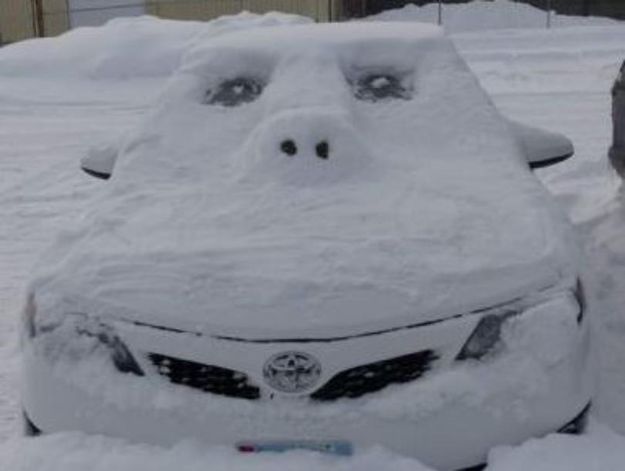 Snow Car. Photo by Sharon Rauenzahn.