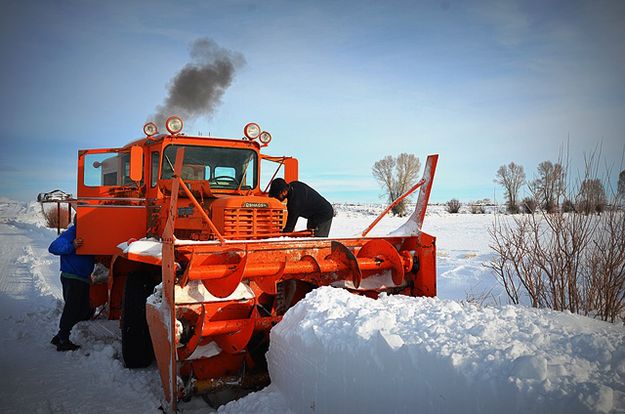 Antique Oshkosh Snow Blower. Photo by Terry Allen.