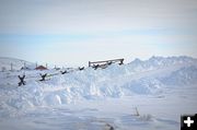 Rail Fence and Plowed Snow Line. Photo by Terry Allen.