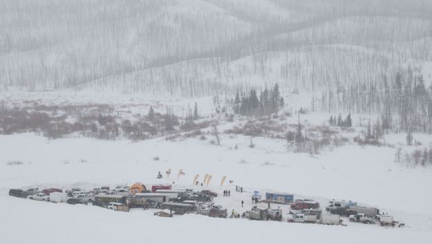 Middle Piney Start Finish Line. Photo by Chris Havener, Pedigree Stage Stop Race.