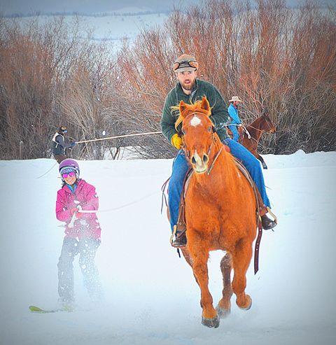 Smiling Skier. Photo by Terry Allen.