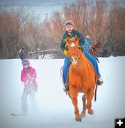 Smiling Skier. Photo by Terry Allen.