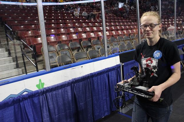 Driver Danielle. Photo by Big Piney Robotics.