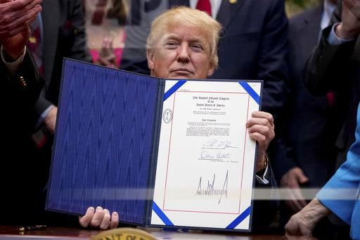 Signed bill. Photo by White House.