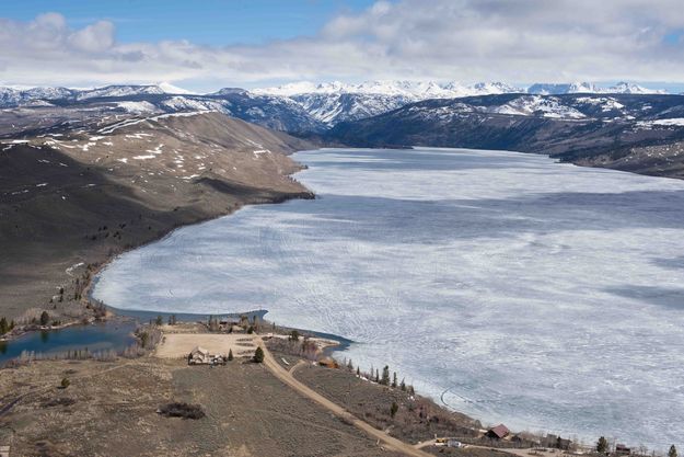 Fremont Lake. Photo by Rita Donham, Wyoming Aero Photo.