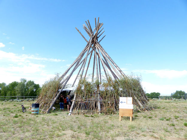 Crow Sun Dance Lodge. Photo by Pinedale Online.