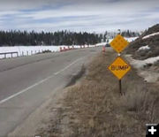 Road damage. Photo by Scott Winer, Sublette County Sheriff's Office.