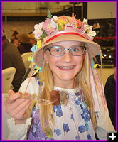 Margaret and Her Cake. Photo by Terry Allen.