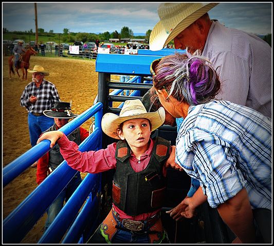 Last Minute Coaching. Photo by Terry Allen.