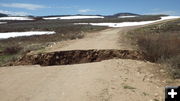 Road washout. Photo by Kathy Raper.