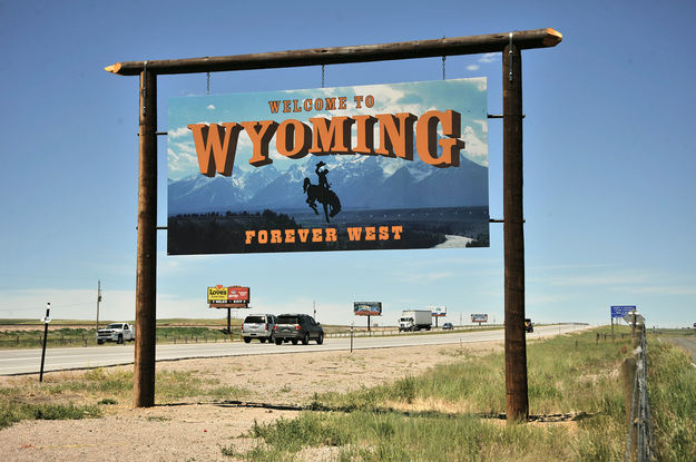 Welcome to Wyoming. Photo by Wyoming Department of Transportation.