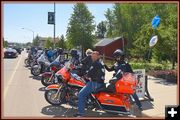 Bikers Dropped in for the Fest. Photo by Terry Allen.