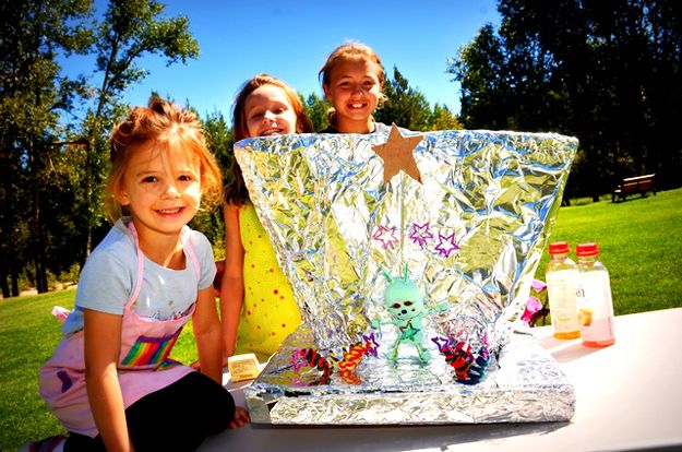 Solar Oven Cooking of S'mores. Photo by Terry Allen.