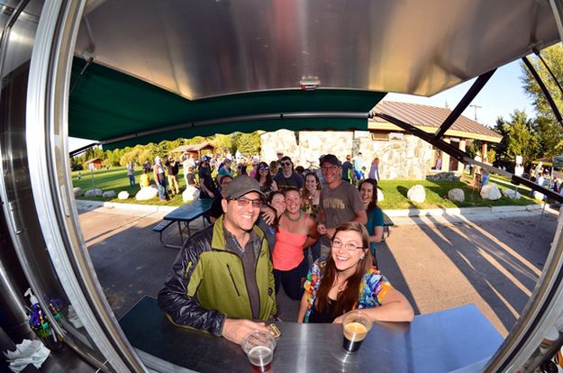 Mean Maggi's Food Truck Line. Photo by Terry Allen.