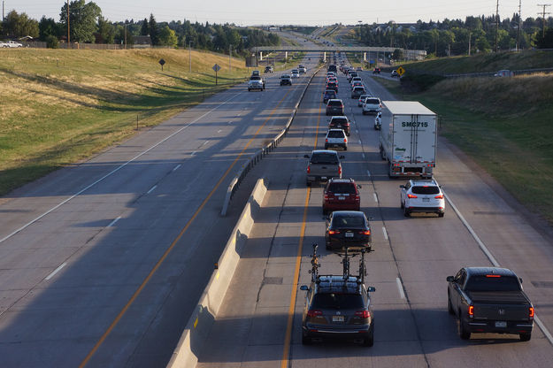 I-25 near Cheyenne. Photo by WYDOT.