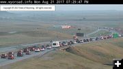 I-25 Wyoming Hill South. Photo by WYDOT traffic webcam.