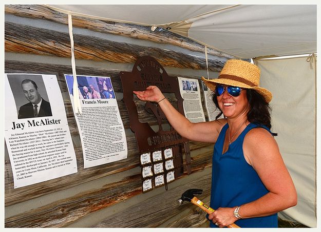 Windy Hangs Hall of Fame Plaque. Photo by Terry Allen.