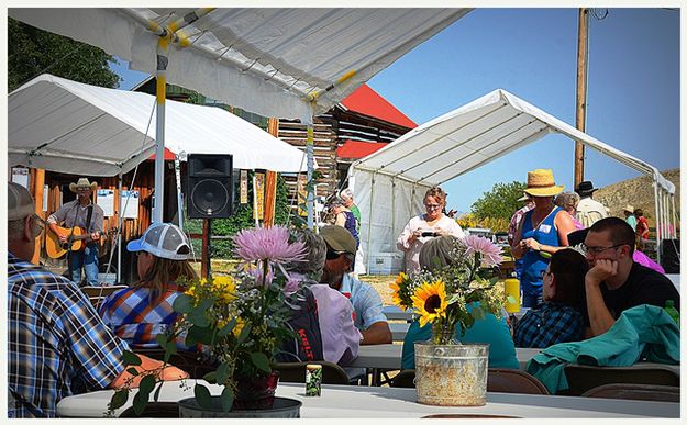 Music, Flowers, Shade. Photo by Terry Allen.