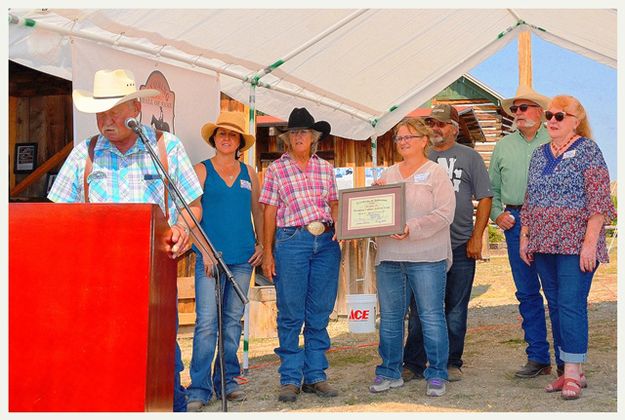 Robert - Bert - Harvey Award. Photo by Terry Allen.