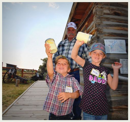 Making Butter. Photo by Terry Allen.