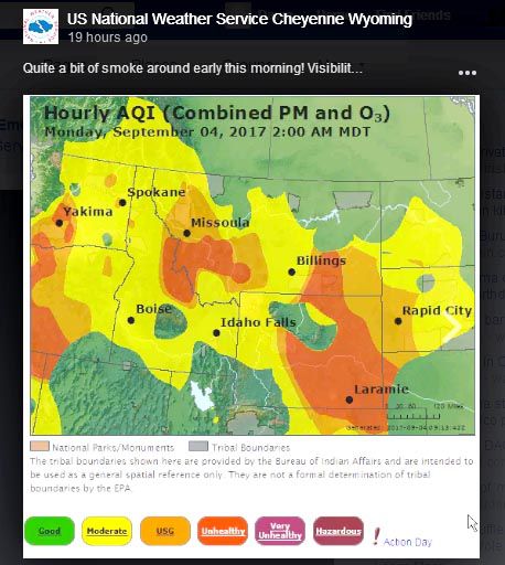 Air Quality. Photo by National Weather Service.